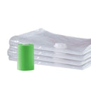 Pac N Stack 4-Pack Vacuumed Air-Tight Storage Bags With Pump, Clear, 2 Size Bags