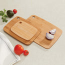 Premius 3-Piece Natural Wood Bamboo Cutting Board Set, 8, 11, and 13 Inches