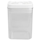 Home Basics Twist N’ Lock Square Food Storage Canister, Clear, 1.7 Liters