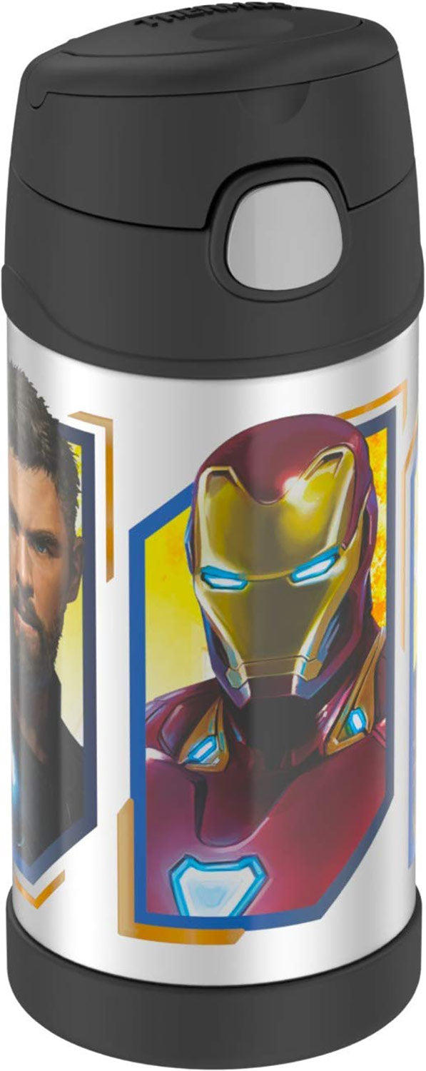 Thermos FUNtainer Avengers Infinity War Sports Bottle, Black, 12 Ounces