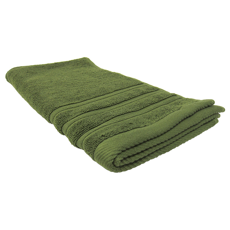 Feather and Stitch 2-Ply Hand Towel, 16x28 Inches, Stone Green