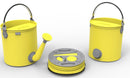 ColourWave Collapsible 2-In-1 Watering Can Bucket, 7-Liter, Sunshine Yellow