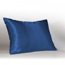 Better Home 100% Satin Zippered Pillow Protector Standard Size Navy Blue - 19x25