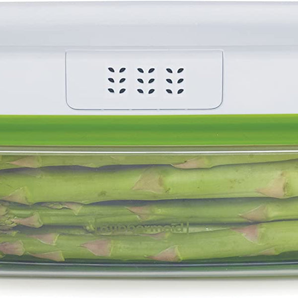 Rubbermaid Long Rectangle Freshworks Produce Saver Container, 8.4