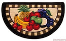Fruit Mix Checkered Border Kitchen Slice Mat, 17x29 Inches