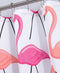 Flamingo 13-Piece Printed Shower Curtain Set With Hooks, Pink, 70x72 Inches