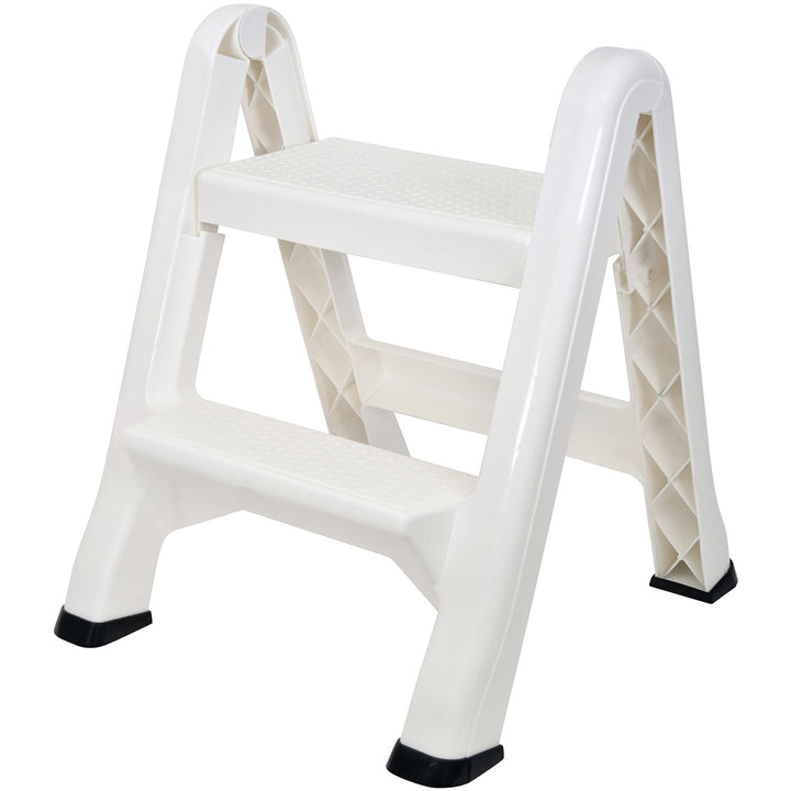 Gorilla Ladders Plastic Stool Ladder Heavy Duty Folding Step Stool