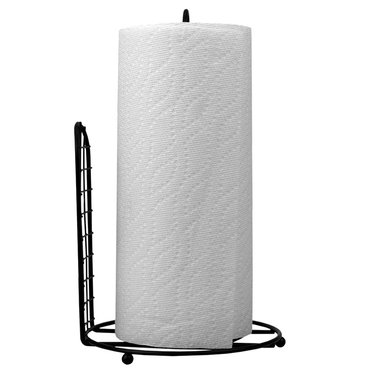 Home Basics Paper Towel Holder, Black