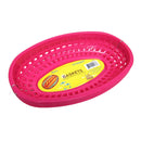 Food Basket For Hamburgers, Hot Dogs, French Fries, Hot Pink, 9.25x5.75x2 Inches, 4-pack