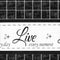 Live Laugh Love 3-Piece Kitchen Curtain Set, Charcoal, Tiers 58x36, Swag 58x14 Inches