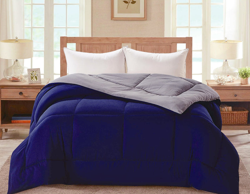 Madison Down Alternative Reversible Comforter, Blue-Gray